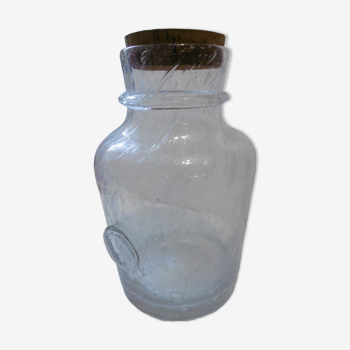 Jar glass bubble cork stopper