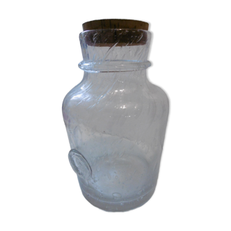 Jar glass bubble cork stopper