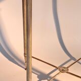 Gold brass side table in neoclassical style, circa 1960.