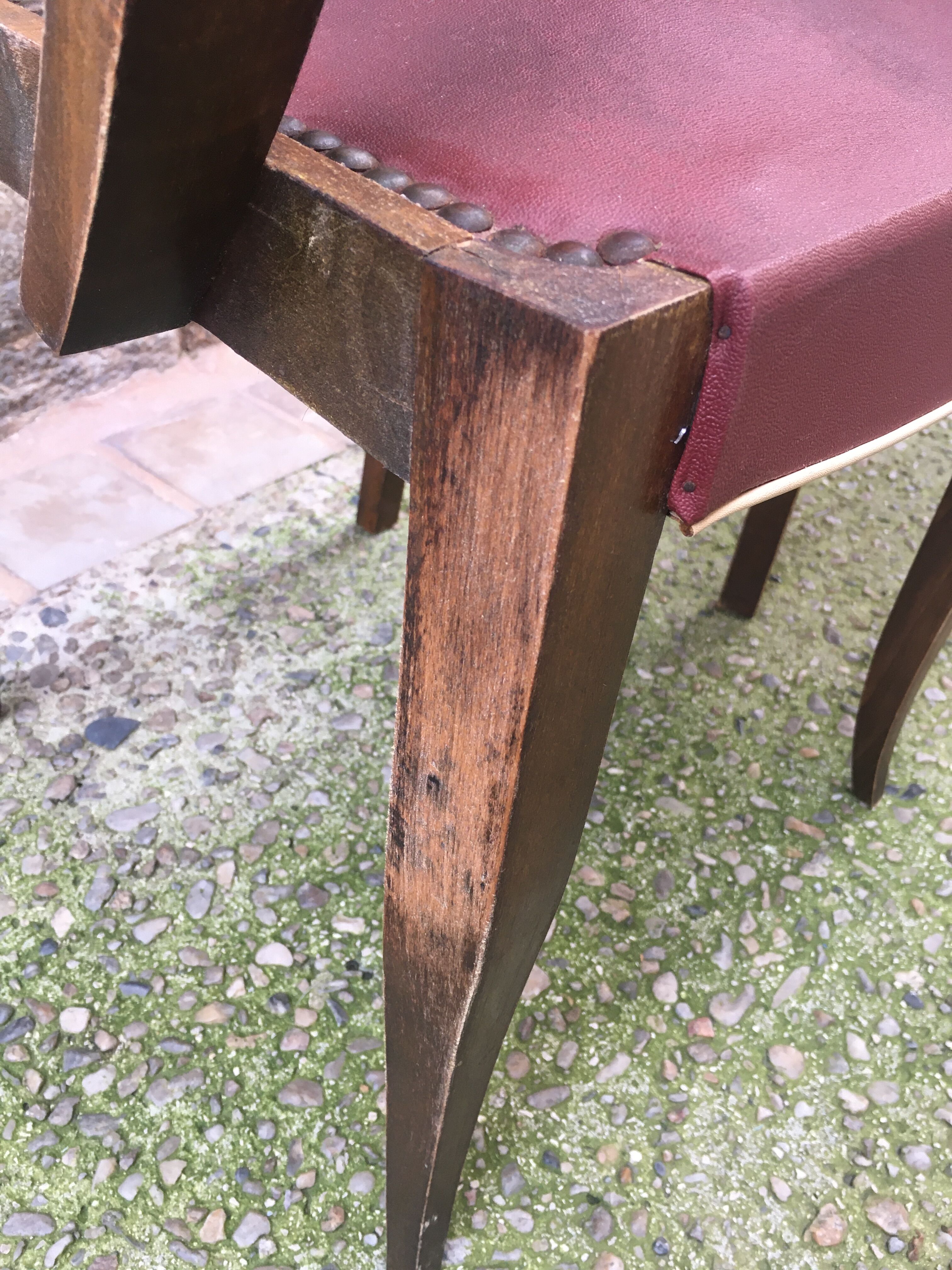 Pair of bridges art deco armchairs