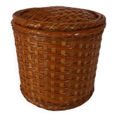 Boîte osier vintage