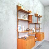 Mid-Century Modular Teak Wall Unit by John Texmon for Blindheim Mobelfabrik, Norway,  1960s