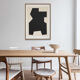 Peinture originale abstraite, Signe noir B04