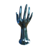 Hand baguier soliflora in black ceramic