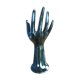Hand baguier soliflora in black ceramic