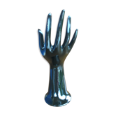 Hand baguier soliflora in black ceramic
