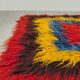 Tapis turc Tulu vintage 'Couleurs géométriques'