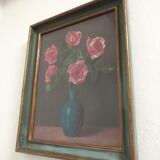 Painting "The bouquet of pastel roses" by S.Lamarche