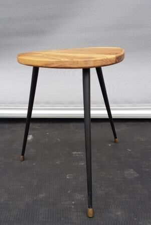 Mediator coffee table, oak and brass, 1950