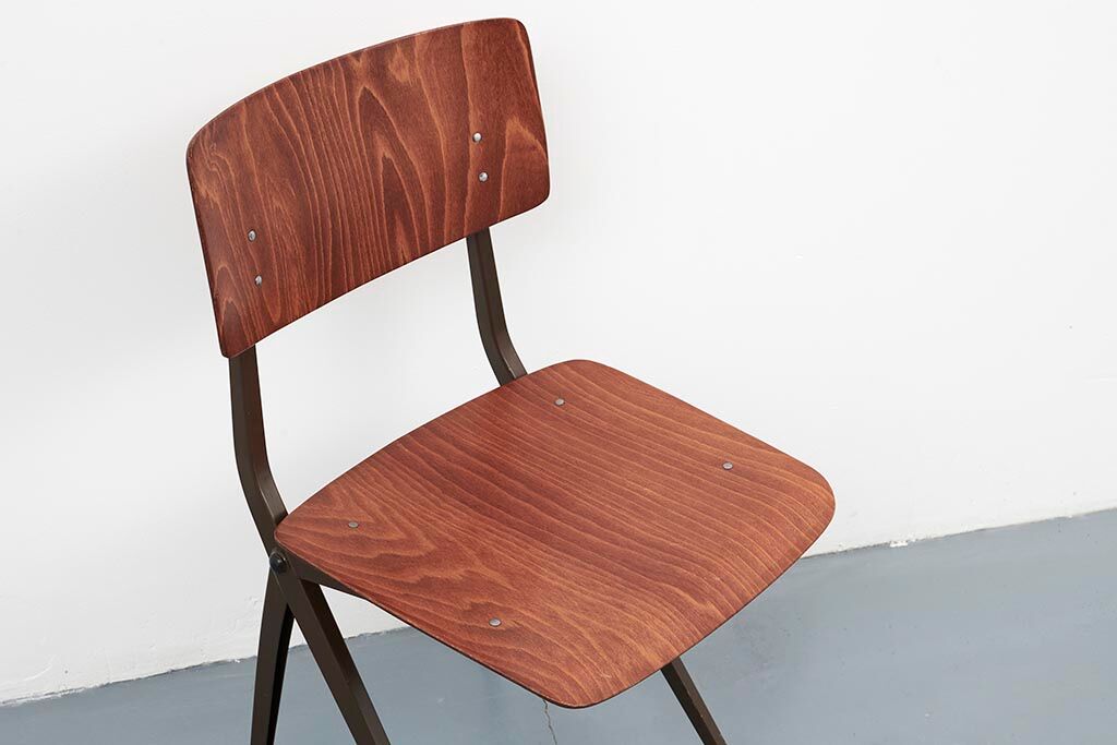 Marko S201 "Spinstoel" Oak / Brown Chair