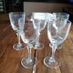 Lot de 5 verres à vin en cristal style art déco
