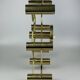 60s 70s 9-bulb ceiling lamp from Leola Leuchten Germany in brass
