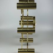 60s 70s 9-bulb ceiling lamp from Leola Leuchten Germany in brass