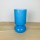 Lampe Lykta Ikea en verre bleu vintage