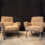 Vintage italian armchairs, 1960s, set of 2