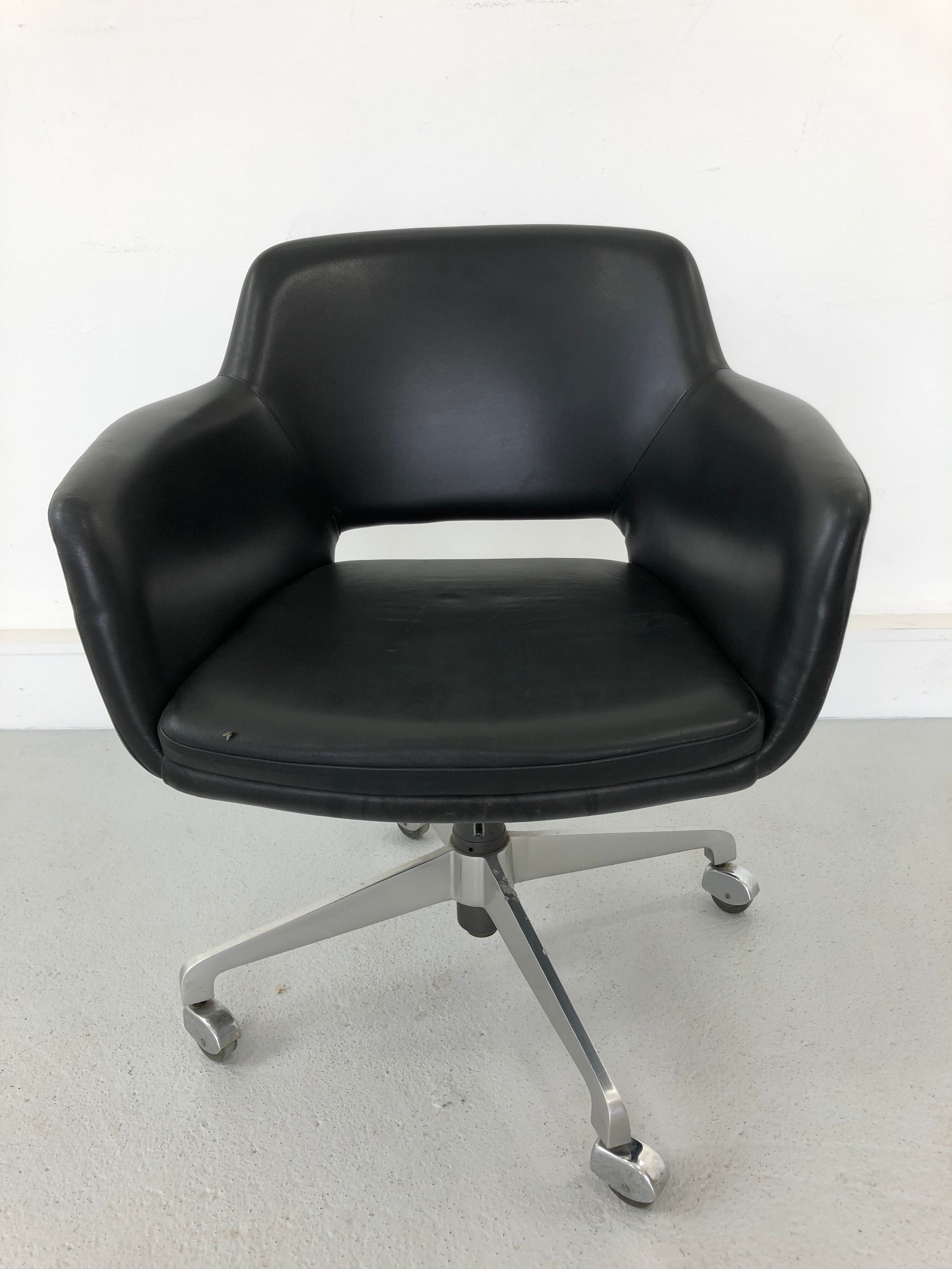 Leather Office Chair, 1960s