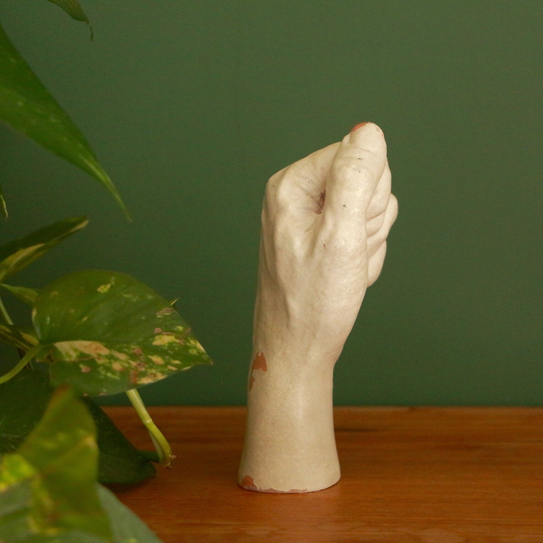 Old mannequin hand