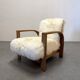 Fauteuils en peau de mouton Art Déco