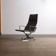 Early edition Eames EA124 Aluminium Group lounge chair by Herman Miller, 1970s