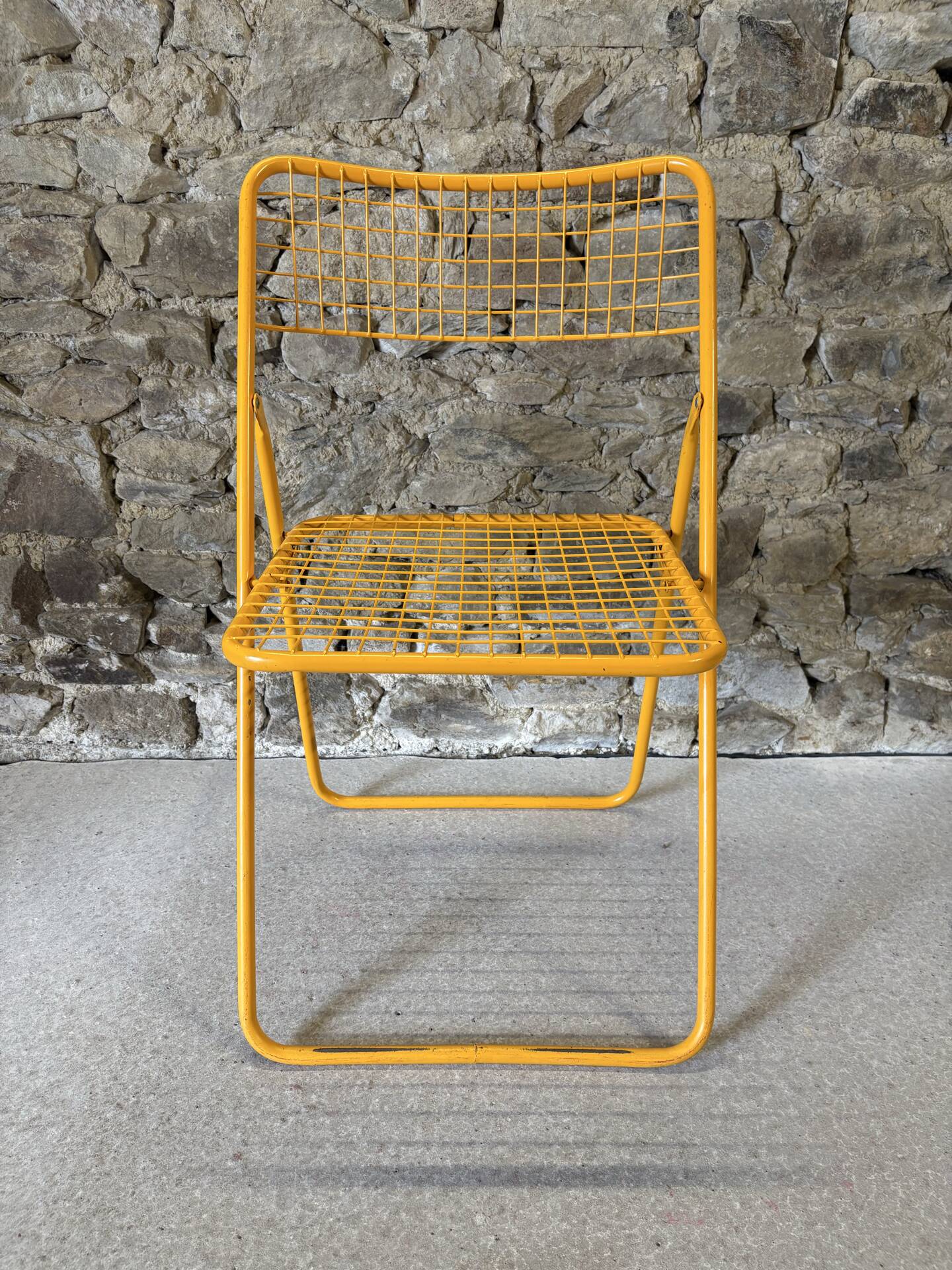Metal folding chair Ted Net by N. Gammelgaard for IKEA, 1980