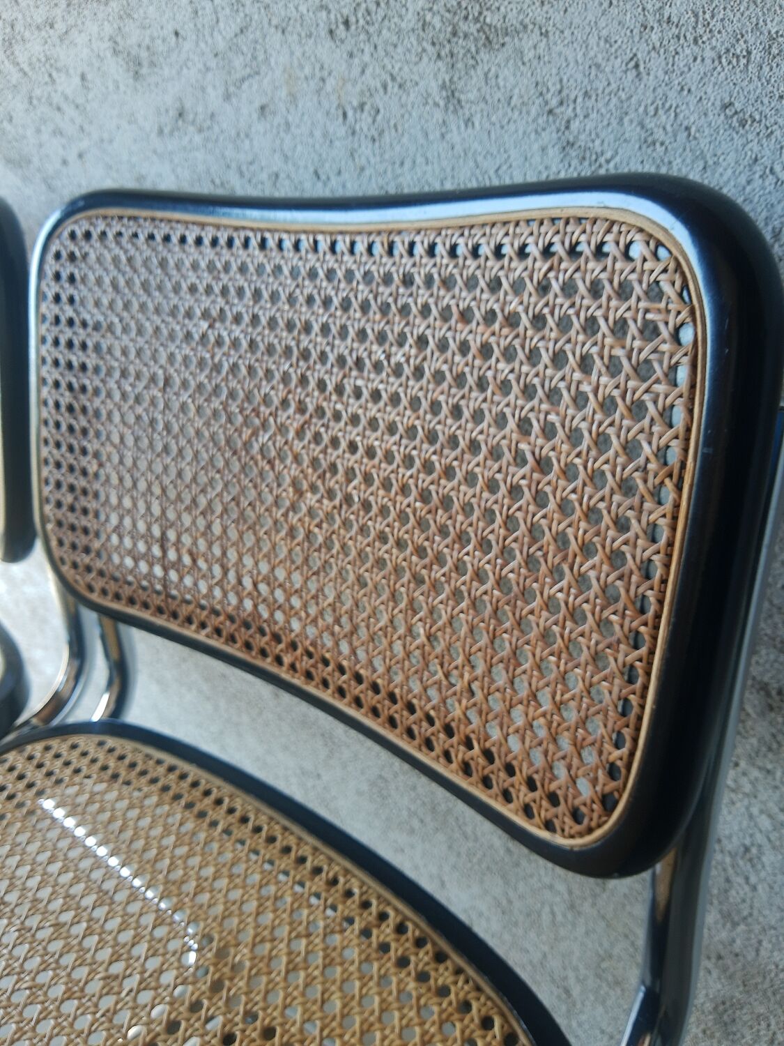 Set of 4 vintage Cesca B32 Marcel Breuer chairs