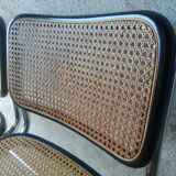 Set of 4 vintage Cesca B32 Marcel Breuer chairs