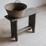 Small gray oak bench