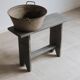 Petit Banc en chêne gris