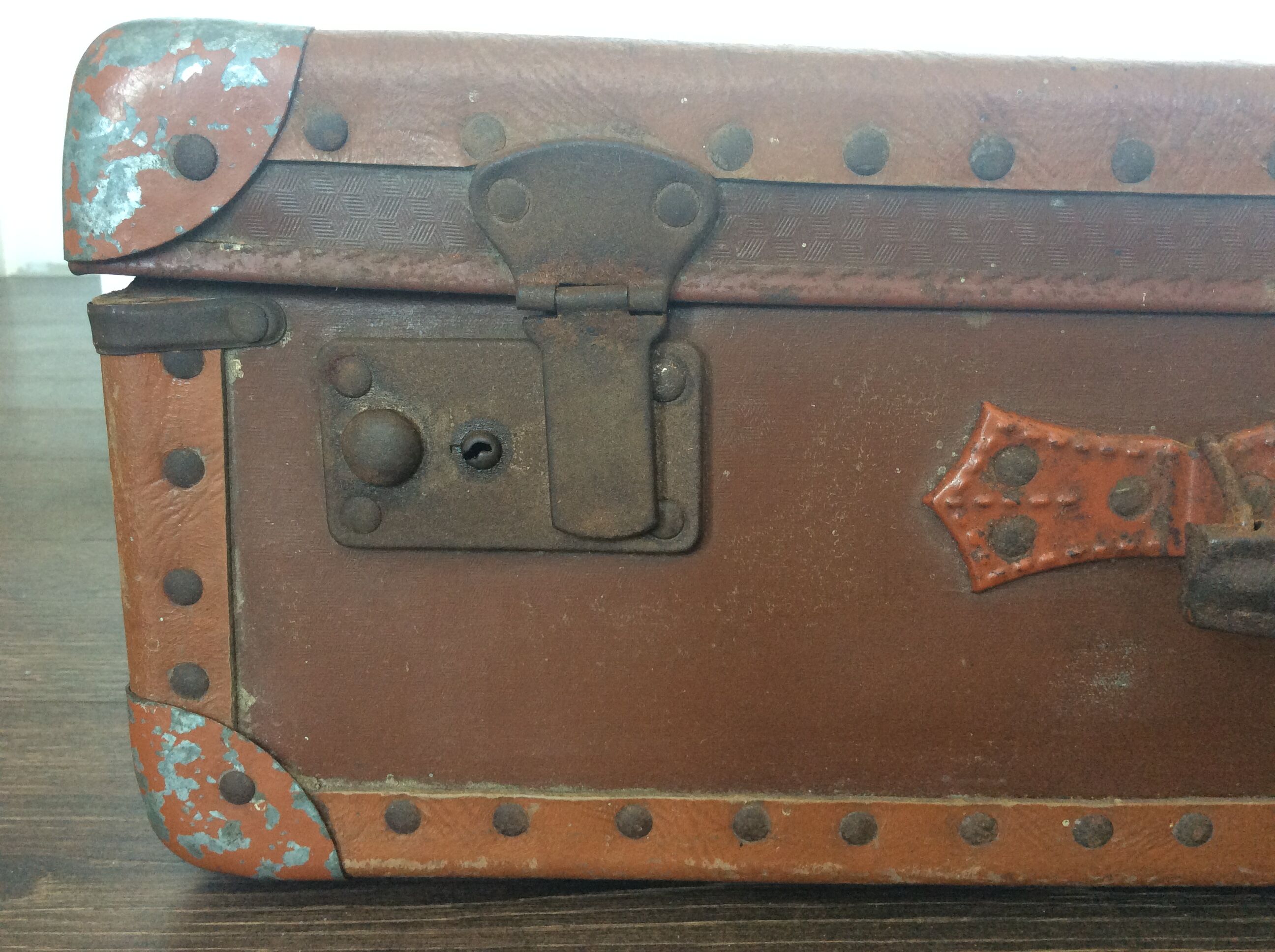 Vintage cardboard suitcase