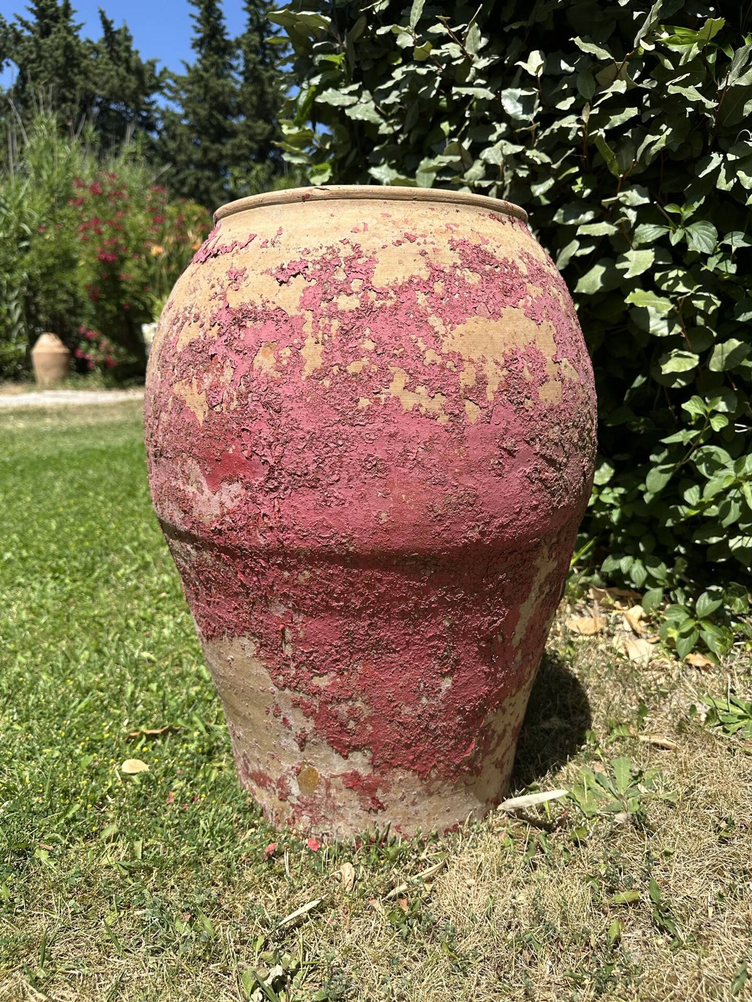 Jarre poterie en terre cuite ancienne 19ème