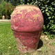 Ancient terracotta pottery jar from the 19th century.