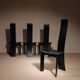 Four Sculptural ‚Iris‘ Chairs by Bob van den Berghe for Tranekaer