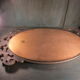 Mirror ice resin glass patina flower louis 15 cracked vintage 71x35cm