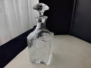 Arques crystal whiskey decanter Fontenay model in its original box