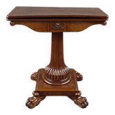 Table à jeux en acajou, XIXe siècle