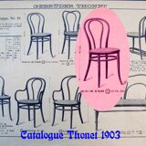 Viennese chair THONET N° 18 of 1900, canned bistro.