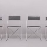 Nuova X-Line Chairs by Niels Jørgen Haugesen for Hybodan AS, Denmark 1970s