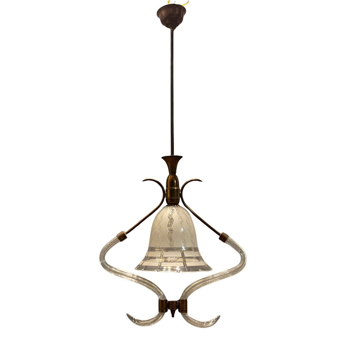 Italian Art Deco Murano Glass Pendant Lamp