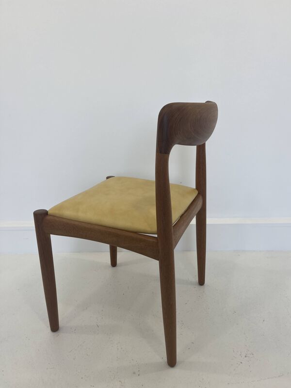 Chaises de salle à manger danoises vintage en teck par HW Klein pour Bramin, lot de 4