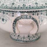 Vegetable soup tureen Old earthenware Saint Amand and Hamage Model Marceau