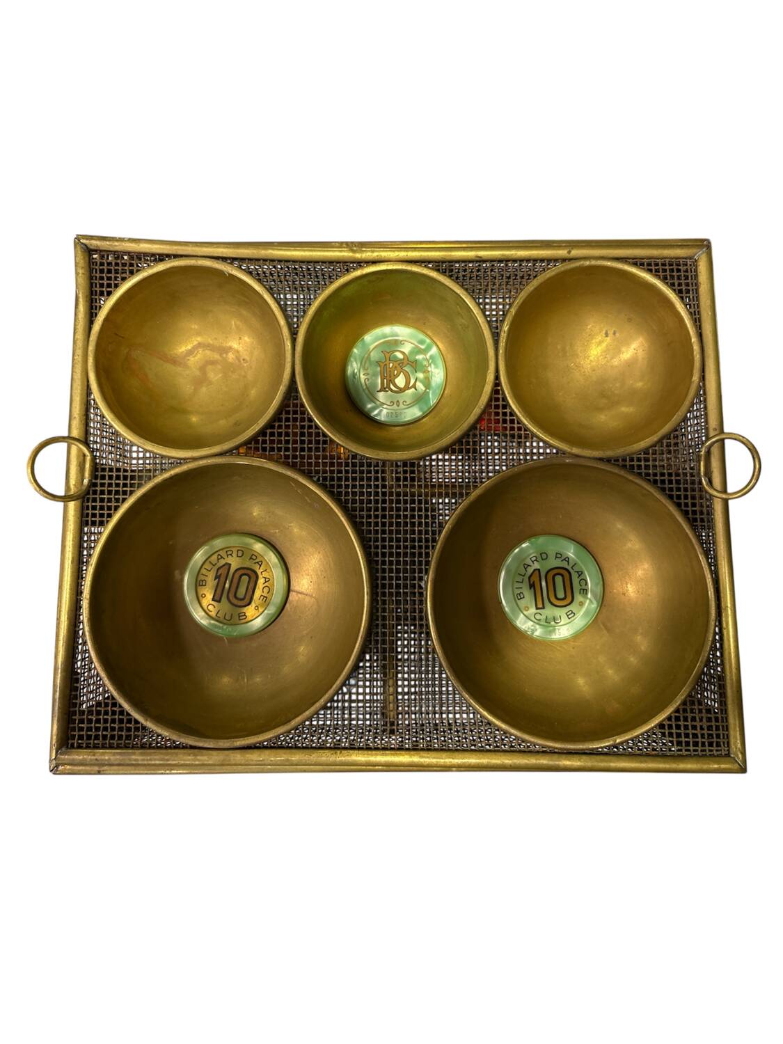 Brass countertop cash box/empty pocket