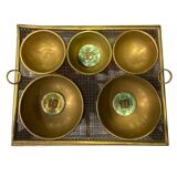 Brass countertop cash box/empty pocket