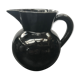 Former black ceramics pitcher vintage 70s