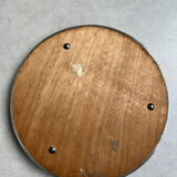 Art Deco silver mirror plateau, diameter 24cm.