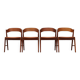 Set of four teak chairs, Danish design, 1970s, manufacture: Korup Stolefabr