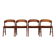 Set of four teak chairs, Danish design, 1970s, manufacture: Korup Stolefabr