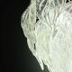 Amazing large Murano glass rainbow leaves chandelier