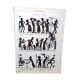 A drawing by Moloch with lamination (brilliant) issue period magazine 1885