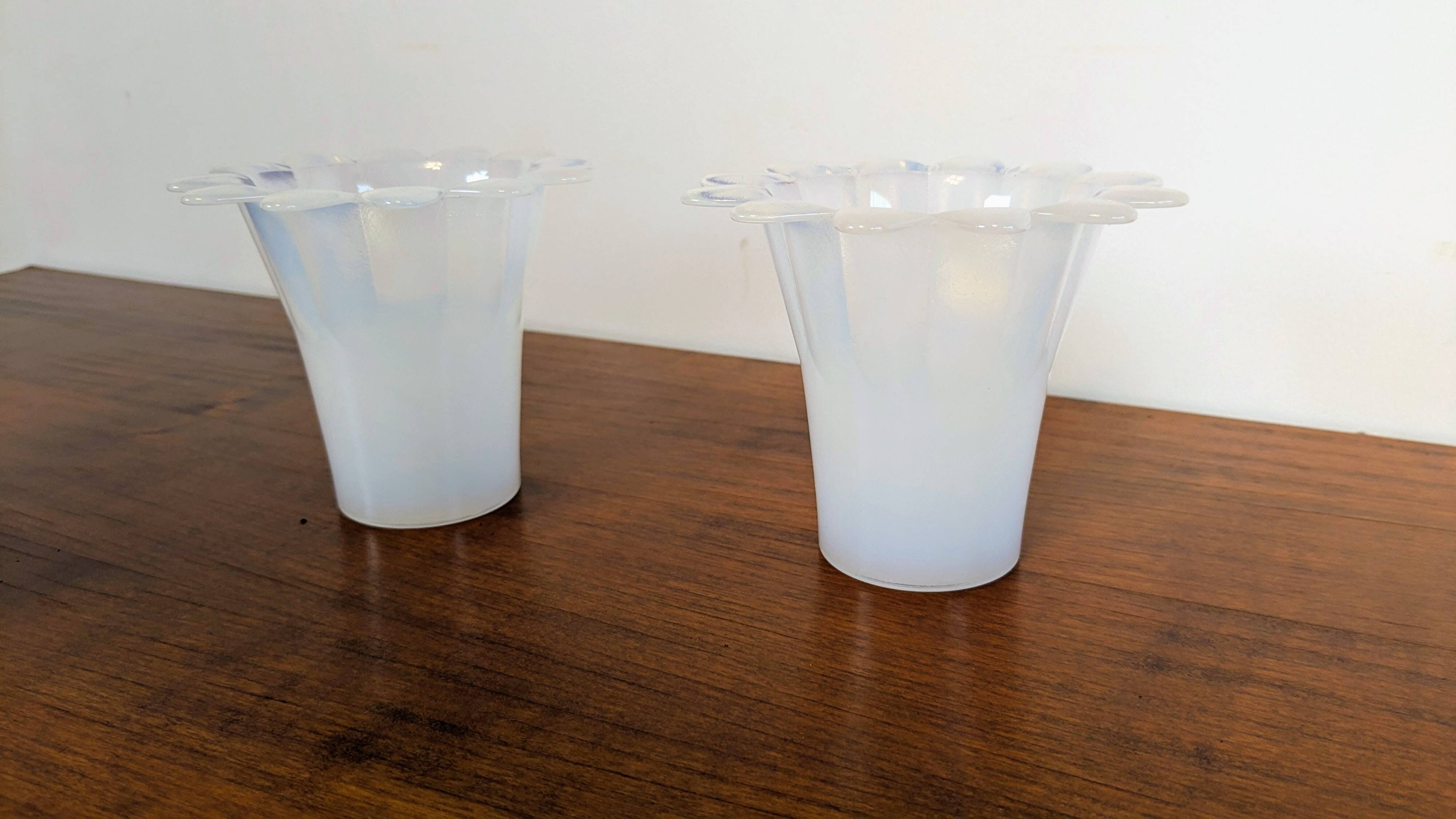 Pair of Vianne glass tealight holders