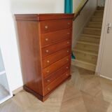 Louis Philippe style chest of drawers in cherry wood